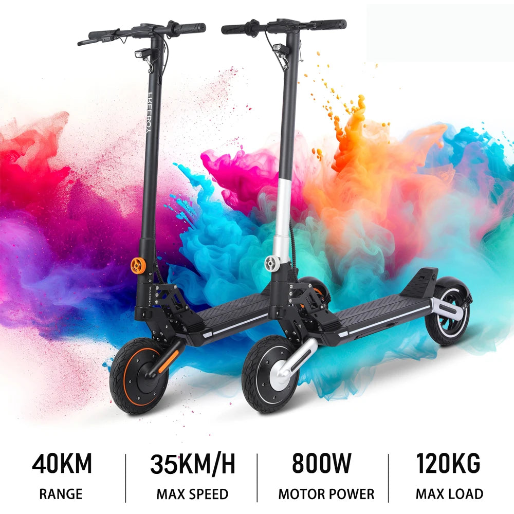 Foldable Electric Scooter ,48V 800W Motor E-Scooter,Range 25 Miles,20 Mph, Load 330Lbs Electric Scooter for Heavy Adults
