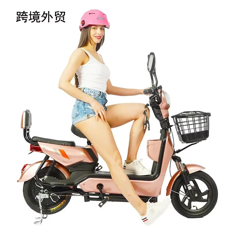 Smart Electric Scooter with Remote Control Anti-Theft Key - 350W 48V 12AH Portable Mobility Scooter