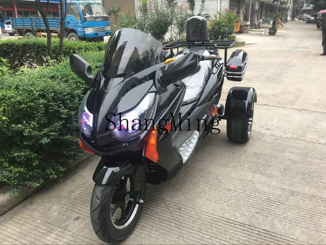 ZYH ATV Tricycle Adult Electric Motorcycle All Terrain Battery Car Pedal