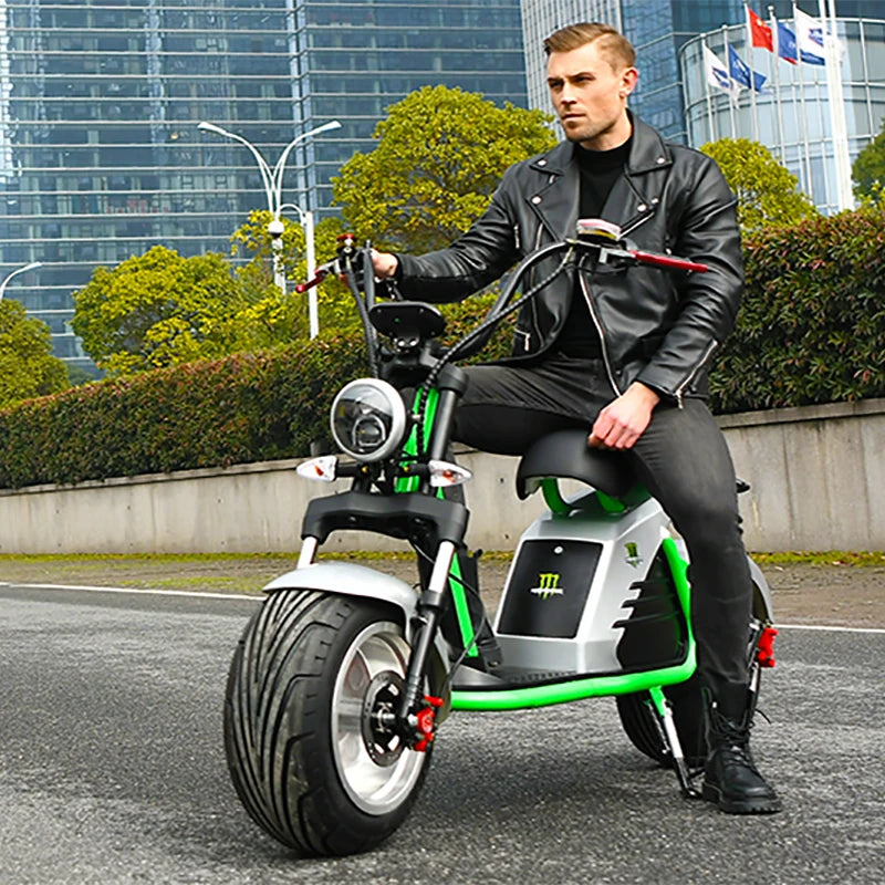 Adult Electric Motorcycle 3000W Motor Max Speed 70 KM/H 18 Inch Fat Tire 60V30AH Mileage 60-80KM 2 Wheel E Scooter