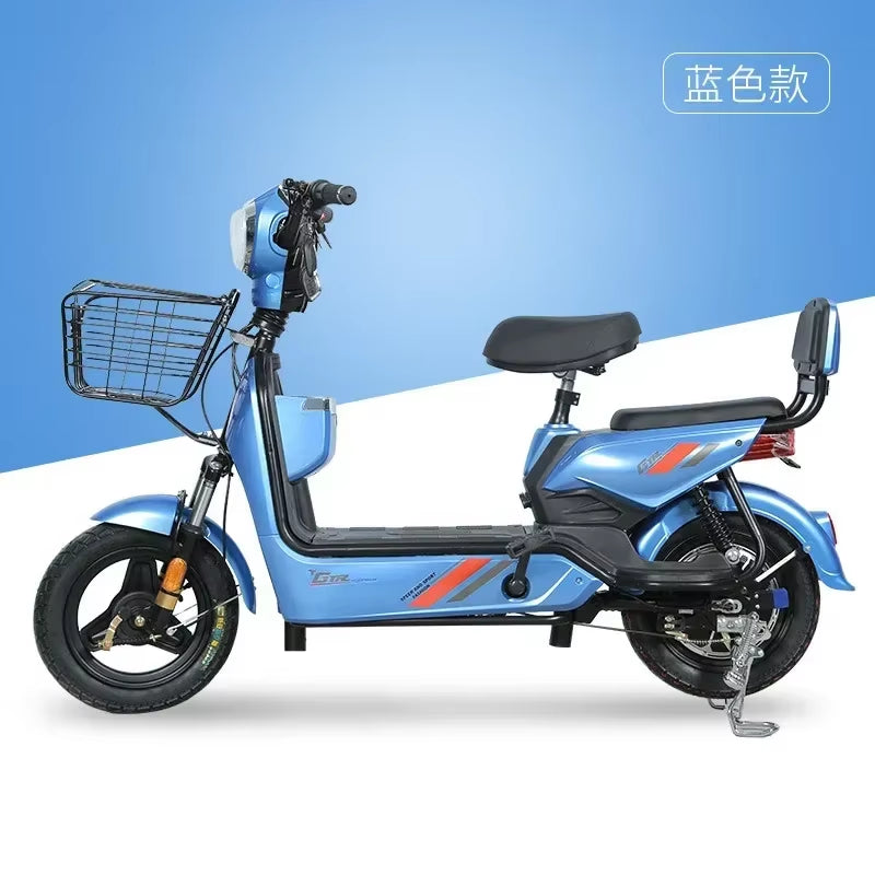 Smart Electric Scooter with Remote Control Anti-Theft Key - 350W 48V 12AH Portable Mobility Scooter