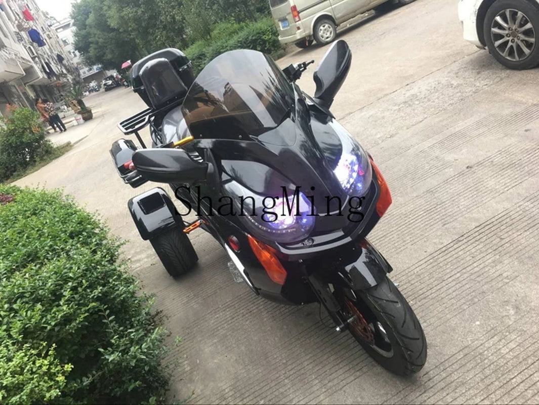 ZYH ATV Tricycle Adult Electric Motorcycle All Terrain Battery Car Pedal