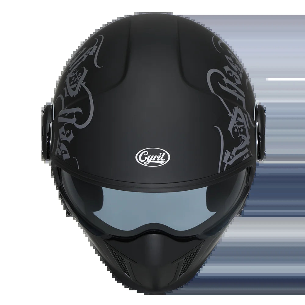 Full Face Motorcycle Helmet Retro Moto Helmets with Double Visors DOT ECE APPROVED CYRIL OP12A Adults Modular Open Face Helmet