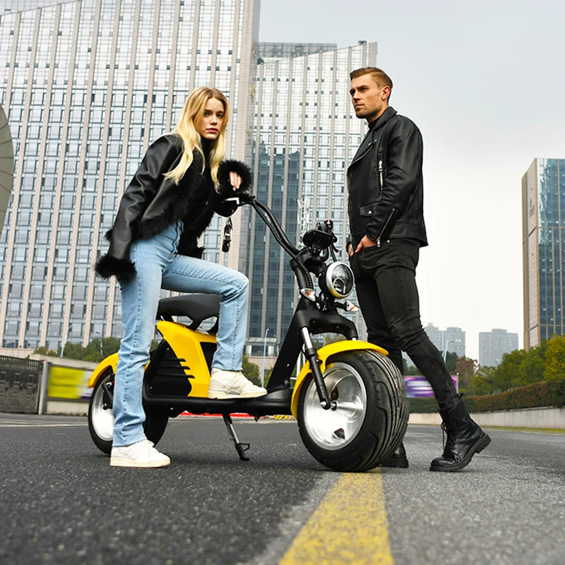 Adult Electric Motorcycle 3000W Motor Max Speed 70 KM/H 18 Inch Fat Tire 60V30AH Mileage 60-80KM 2 Wheel E Scooter