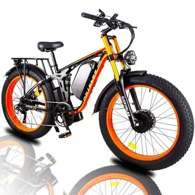 KETELES K800 Adult Mountain Electric Bicycle 2000W Motor 48V23Ah Battery Electric Bike 26 Inch Fat Tire Mountain Off-Road Ebike