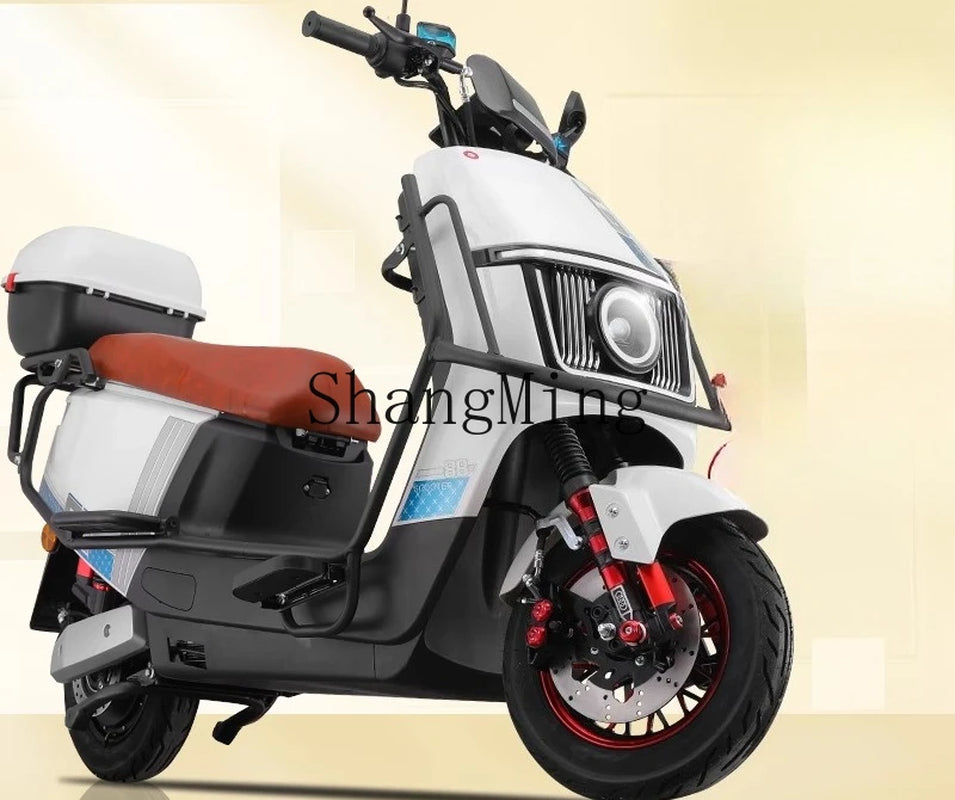 ZYH New Looking up Electric Motorcycle Takeaway Long-Distance Running King High-Power Electric Motorcycle