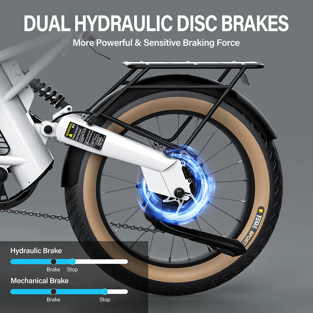Coswheel M20 Electric Bike Electrical Bicycle for Adult 1000W Ebike 20 Inch Tire 48V 20AH Battery Outdoor Road Snow Bike Cargo