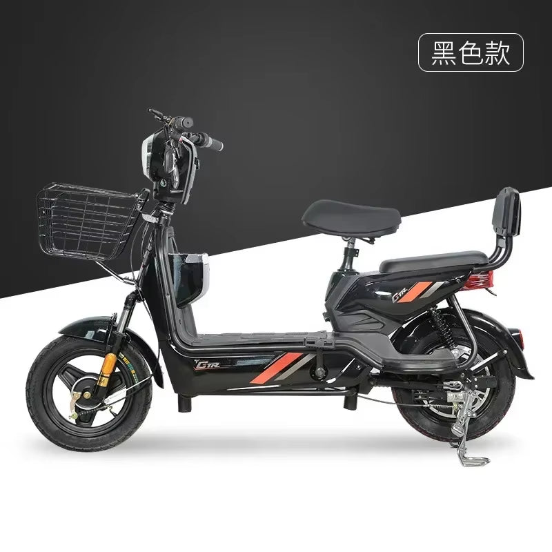 Smart Electric Scooter with Remote Control Anti-Theft Key - 350W 48V 12AH Portable Mobility Scooter