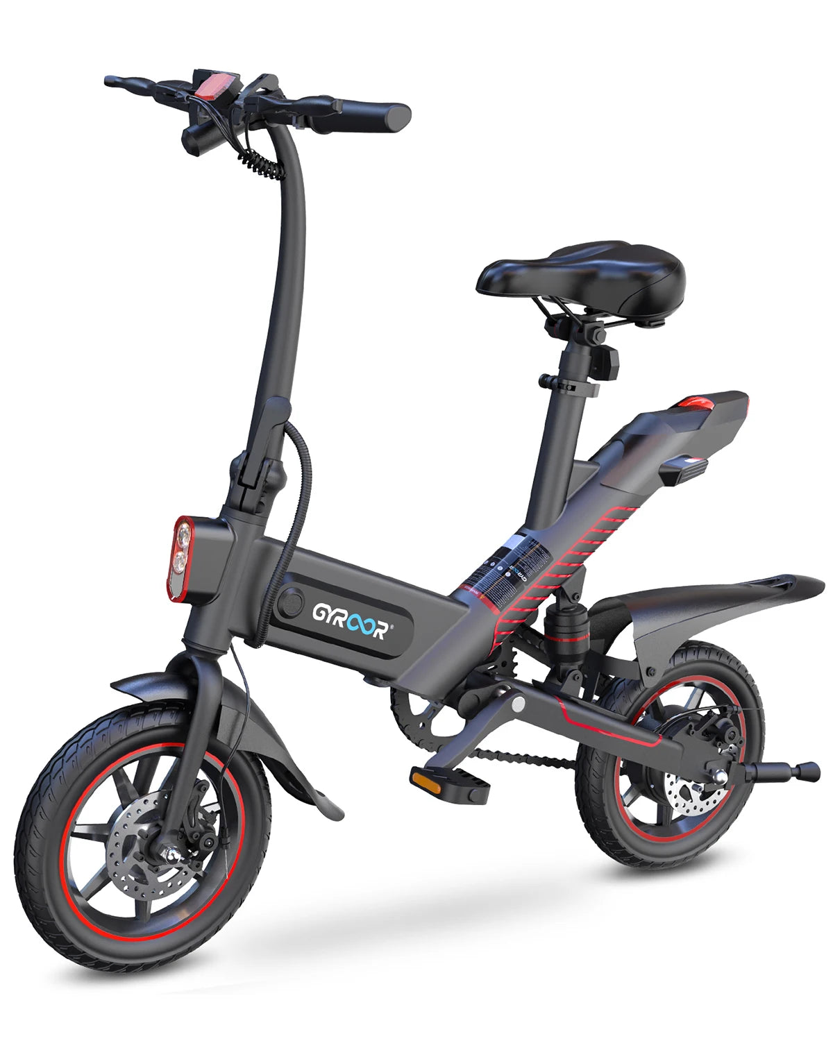 Gyroor 14" Ebike 450W Electric Bike for Adults, 18.6MPH 3 Riding Modes Mini Electric Bike with 36V 10AH Battery UL2849