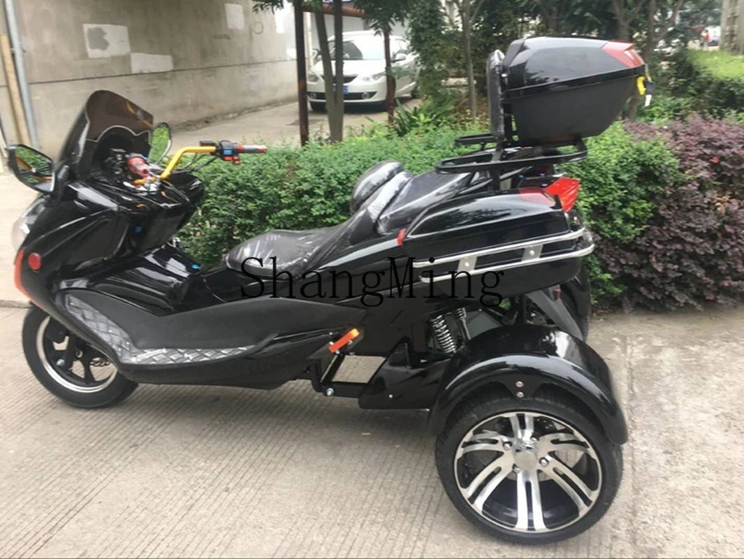 ZYH ATV Tricycle Adult Electric Motorcycle All Terrain Battery Car Pedal