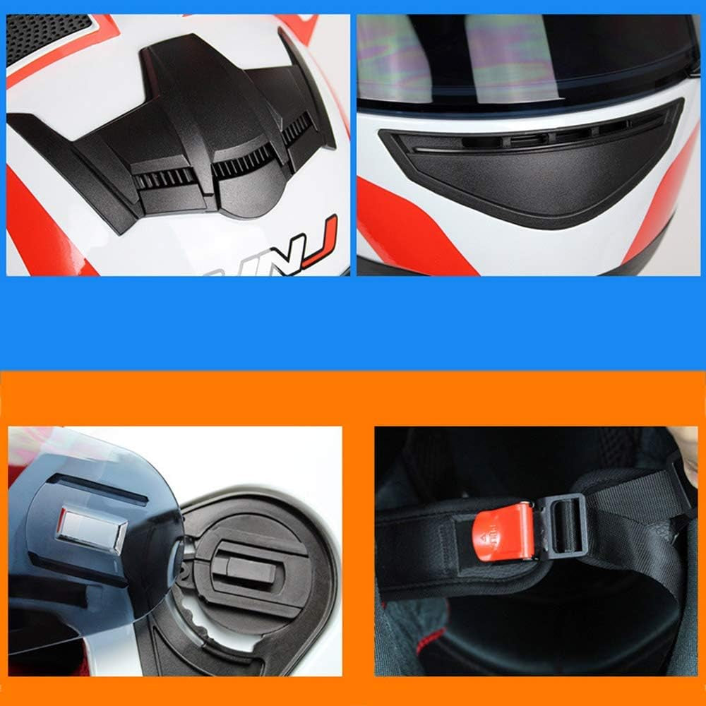 Personalized Cool Cat Ear Electric Motorcycle Helmet Winter Full Helmet Men and Women Racing Shaped Motorcycle Helmet