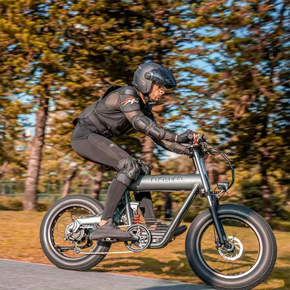 COSWHEEL Electric Bike Adults off Road Electric Motorcycle Bike 1000W Fat Tire Electric Bicycle,48V 20Ah Removable Battery Ebike