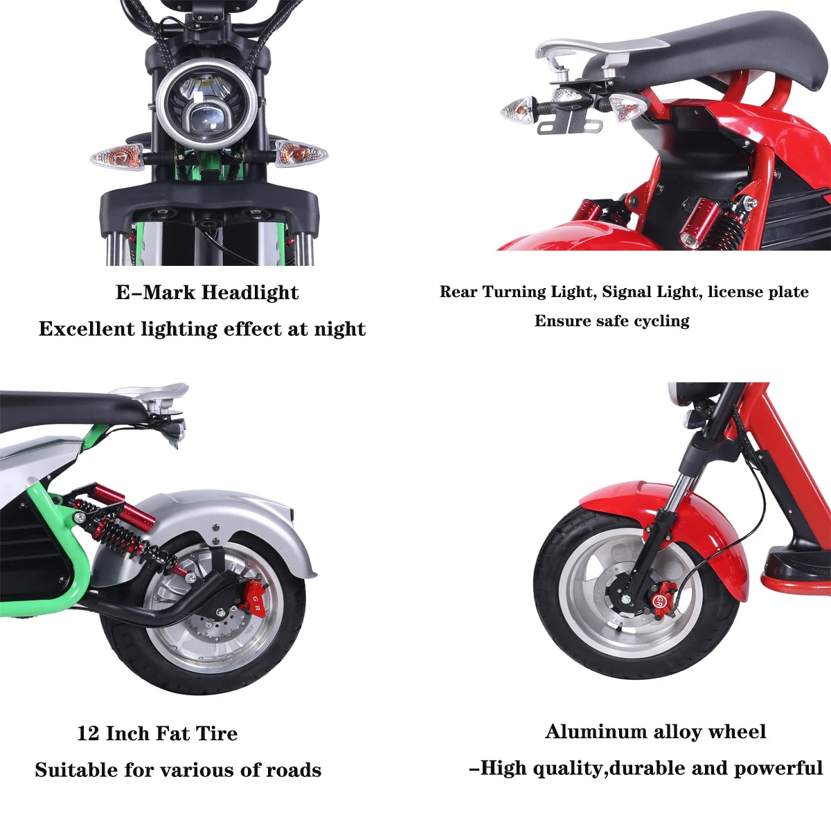 Adult Electric Motorcycle 3000W Motor Max Speed 70 KM/H 18 Inch Fat Tire 60V30AH Mileage 60-80KM 2 Wheel E Scooter