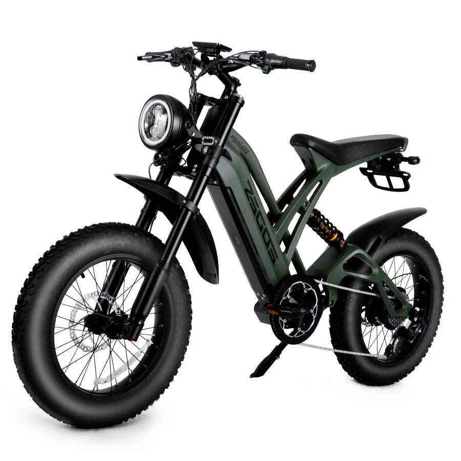 1000W Mountain Adult Electric Bicycle 48V20AH Motorcycle Style Electric Bicycle 20 Inch Dual Oil Disc Off-Road Electric Bicycle