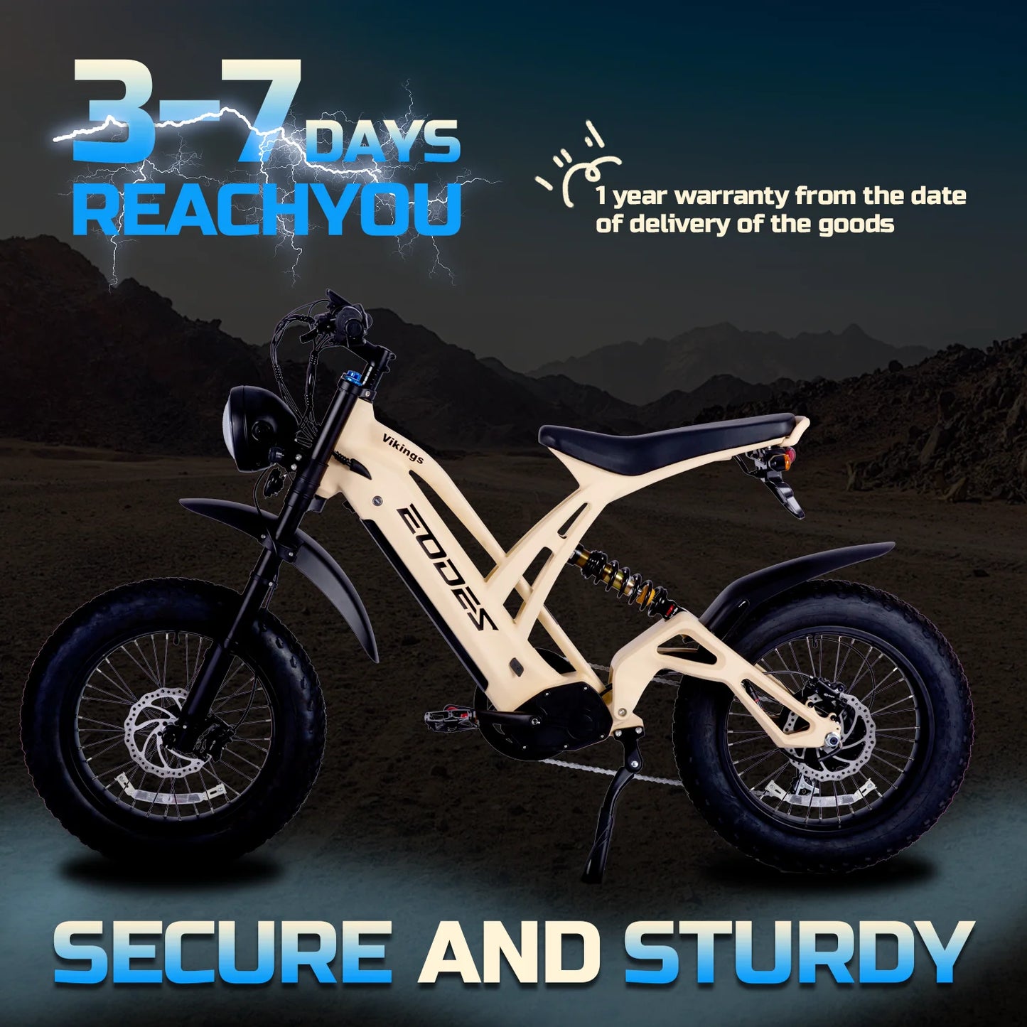1000W Mountain Adult Electric Bicycle 48V20AH Motorcycle Style Electric Bicycle 20 Inch Dual Oil Disc Off-Road Electric Bicycle