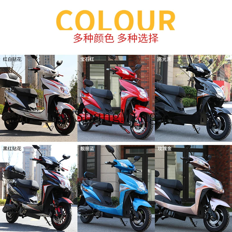 CL New Electric Vehicle 72V Adult Climbing Pedal Electric Motorcycle High-Speed Men'S and Running King Electric Motorcycle