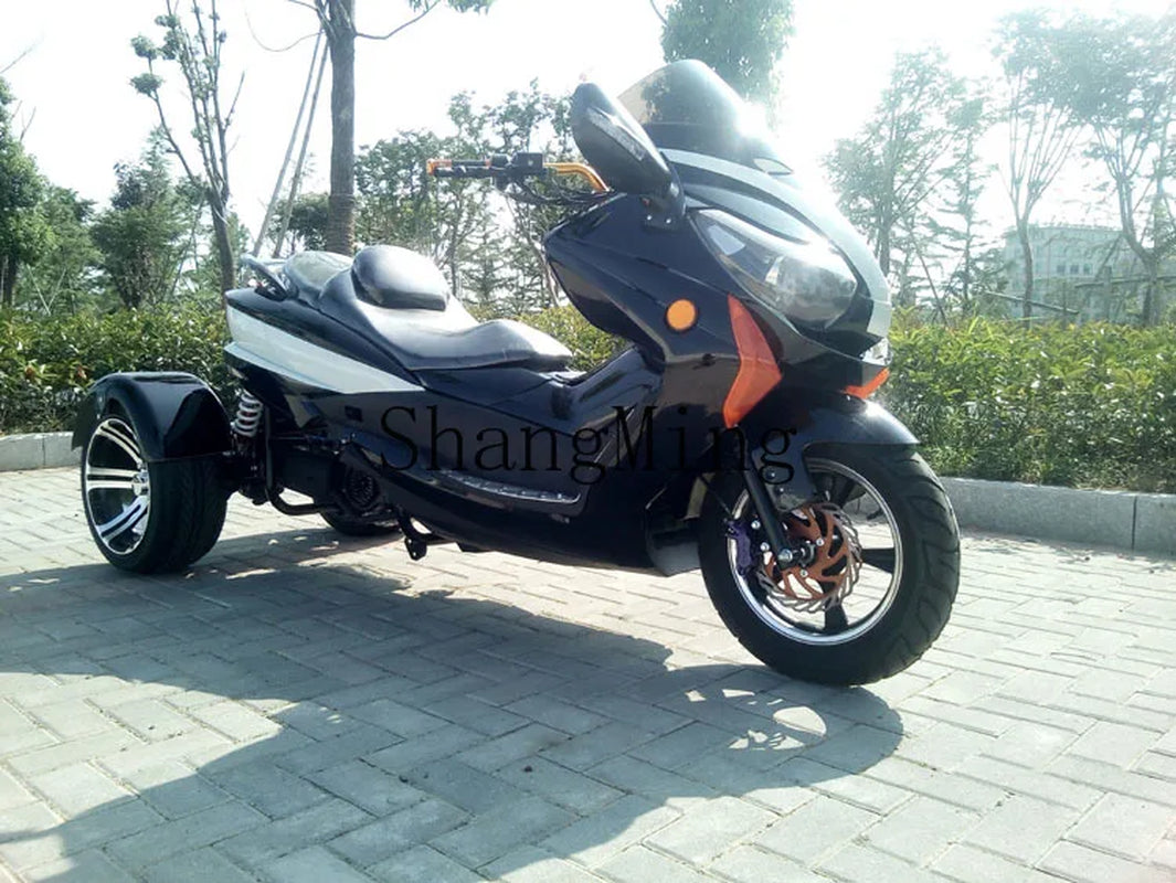 ZYH ATV Tricycle Adult Electric Motorcycle All Terrain Battery Car Pedal