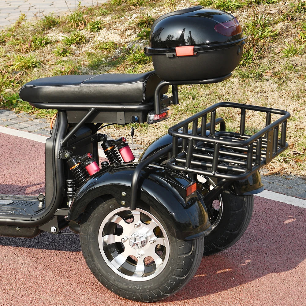 3 Wheel Three Speed Regulation Charge Power Mobility Scooter 3000W off Road Three Wheel Electric Bike Tricycle Adult Motorcycle