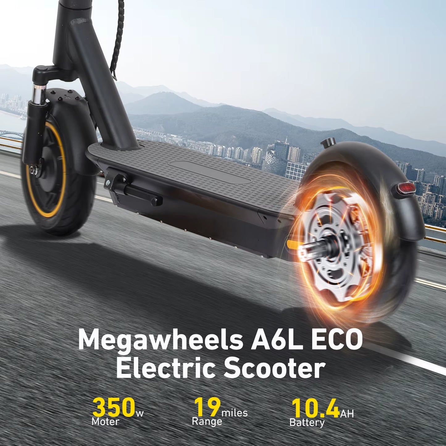 500W Adult Electric Scooter with Shock Absorbers,36V 15Ah Battery,Load 330Lbs,App Support E-Scooter,Folding Commuter Scooter