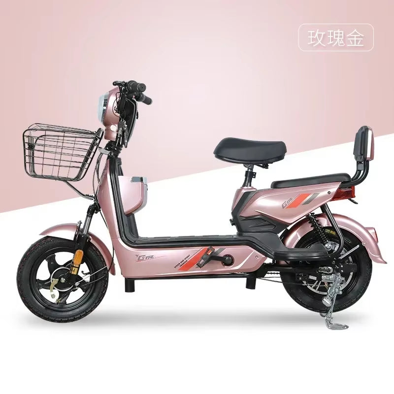 Smart Electric Scooter with Remote Control Anti-Theft Key - 350W 48V 12AH Portable Mobility Scooter