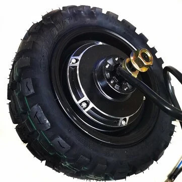 60V 38.4Ah 2800W 11 inch Electric Scooter Hub Motor Front/Rear Drive Brushless Motor with Vacuum Off-Road Tires for LAOTIE TI30 Replacement