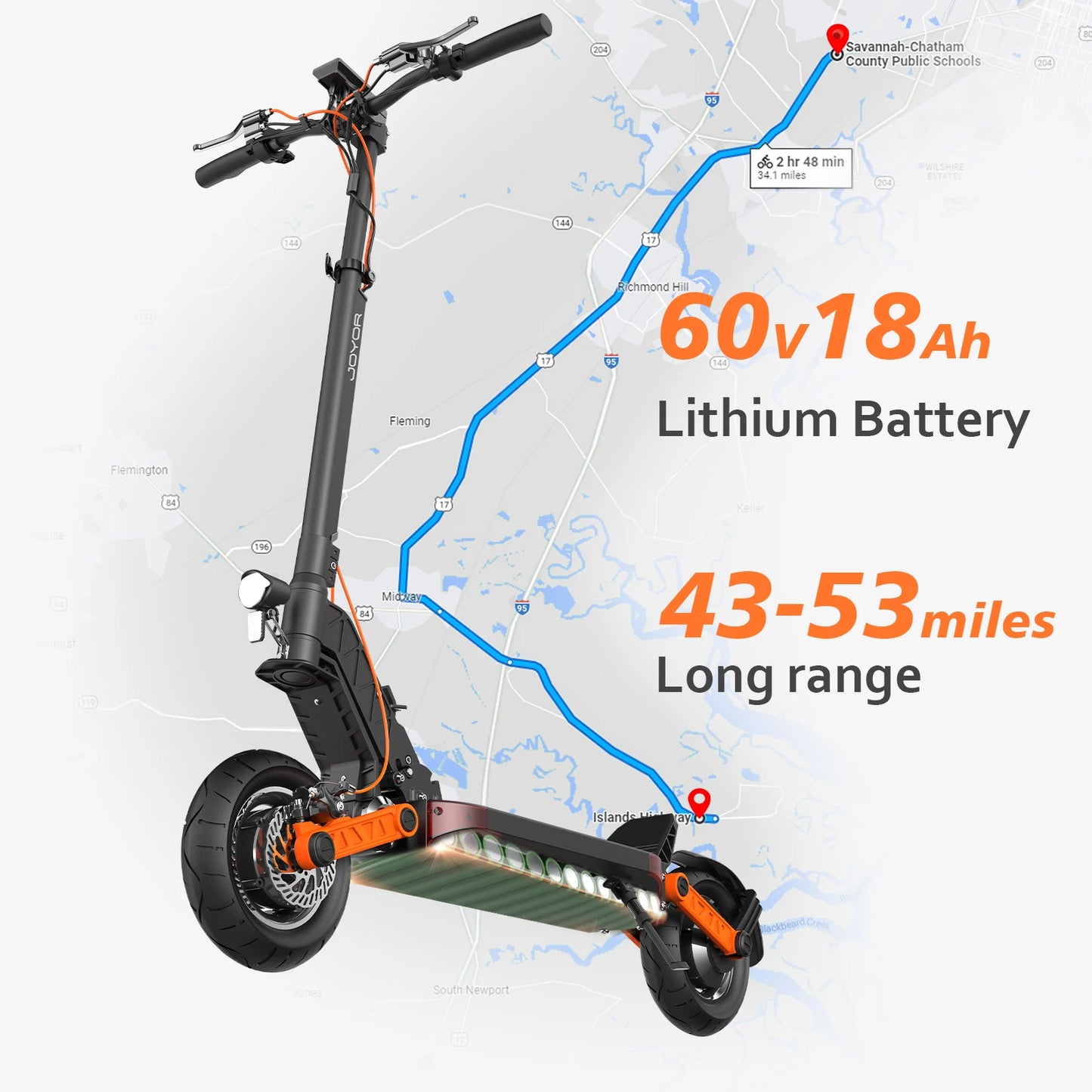 JOYOR S5/S10S Powerful Electric Scooter 800W/Dual 1000W Motor E Scooter 10 Inch Pneumatic Tires Scooter Electric Adult