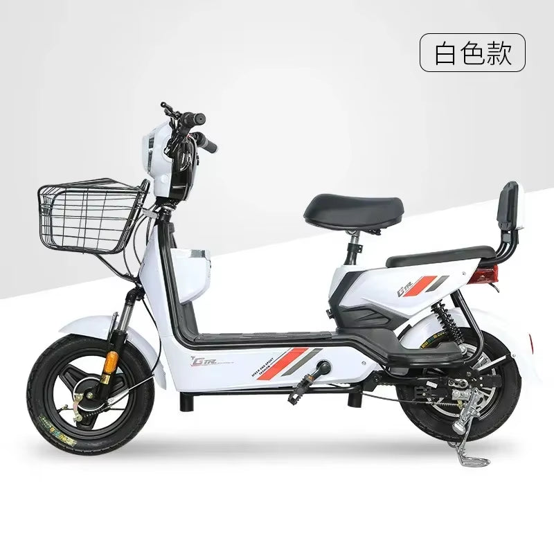 Smart Electric Scooter with Remote Control Anti-Theft Key - 350W 48V 12AH Portable Mobility Scooter