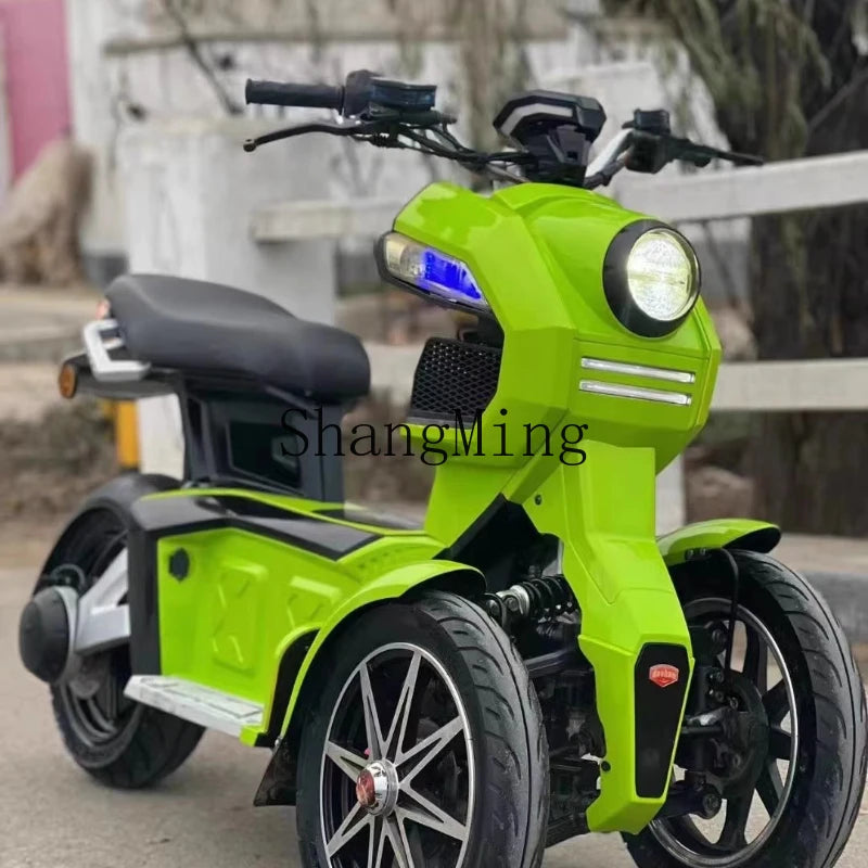 ZYH Three-Wheeled New Electric Motorcycle Battery Car Men'S and Women'S Sports Car Off-Road Vehicle