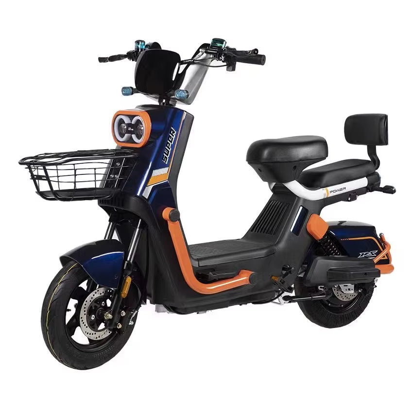 Electric 14\" Adults City Bike Scooter 48V 350W Motor 12Ah Lead-Acid Battery Steel Conversion Kit