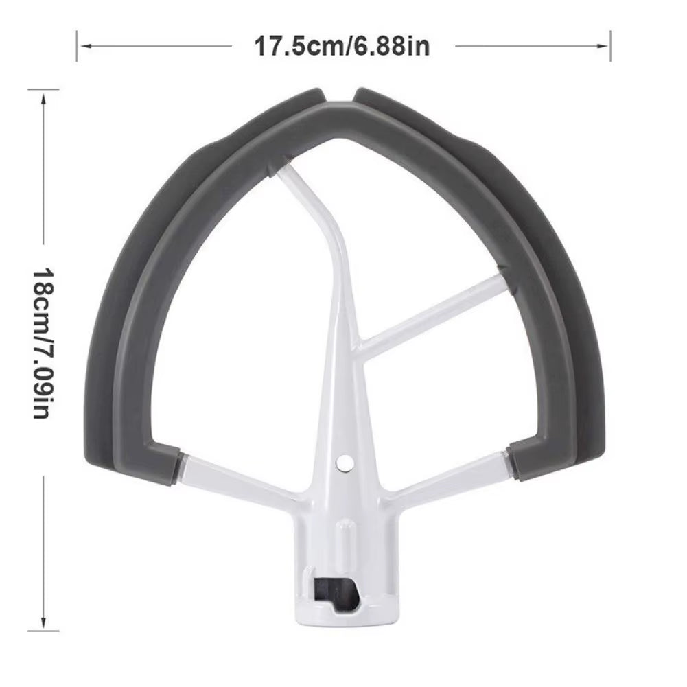 1Pc Flex Edge Beater Paddle Compatible for Kitchenaid Bowl-Lift Stand Mixer 6 Quart Attachments Replace Mixer Paddle Accessories