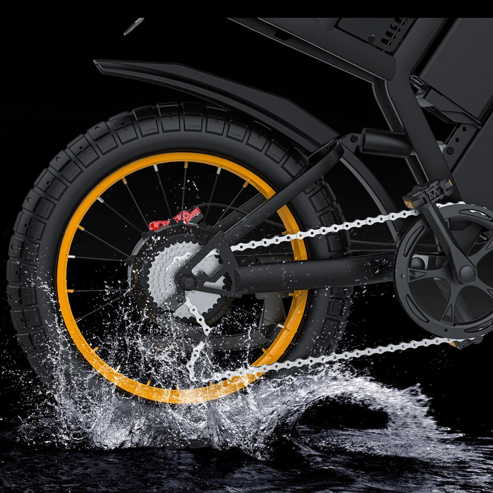 Coswheel Electric Bike for Adults GT20 Max 2000W Electric Motorcycle Dirt Bike 60V 40AH Removable Battery off Road Mountain Bike