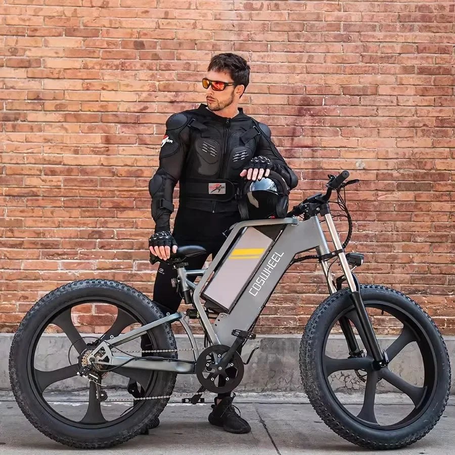 T26 Electric Bike 48V 25AH 1500W 55Km/H Motorcycle City Commutin Fat Tire Bike Cycling Adult Electric Bicycle Electric Electric