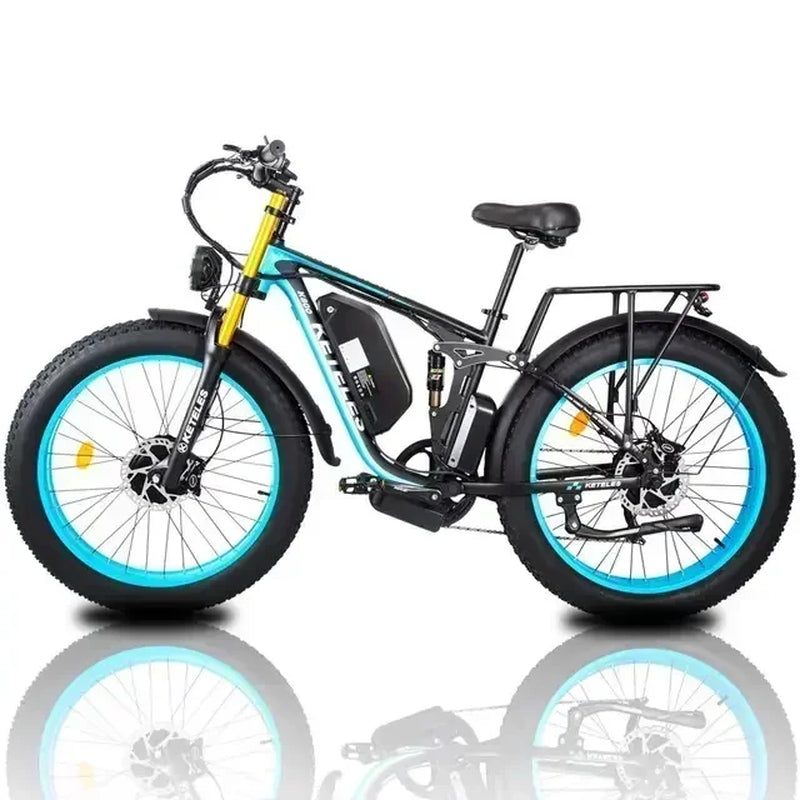 KETELES K800 Adult Mountain Electric Bicycle 2000W Motor 48V23Ah Battery Electric Bike 26 Inch Fat Tire Mountain Off-Road Ebike