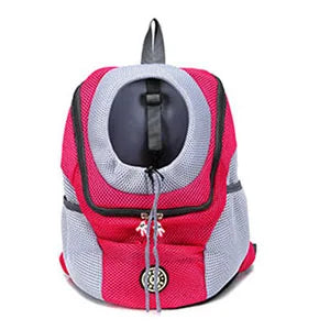 Outdoor Pet Dog Carrier Bag Portable Travel Backpack Front Bag Double Shoulder Mesh Backpack Head Carrying Bags For Cat