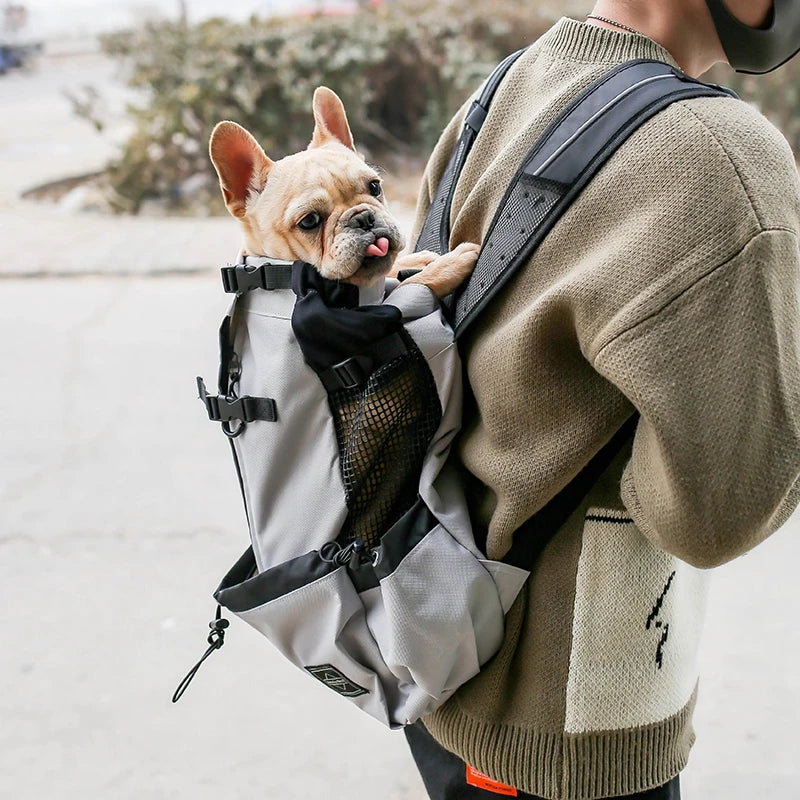 Strong Nylon Dog Carrier Backpack for Small Medium Dogs High Quality Breathable Cycling Backpack for Outdoor Travel Pet Supplies