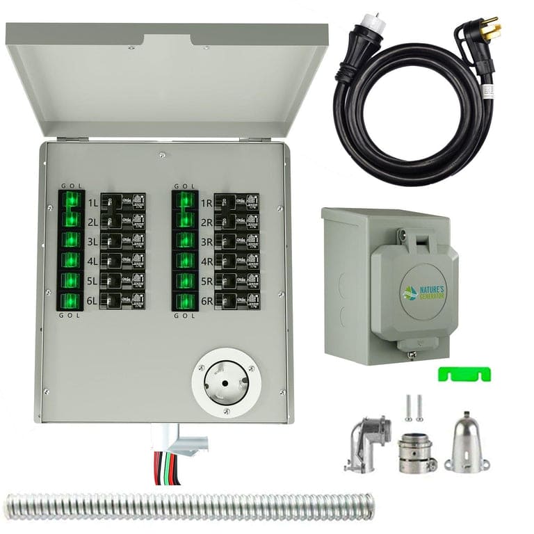Nature's Generator Lithium 6000 and Transfer Switch