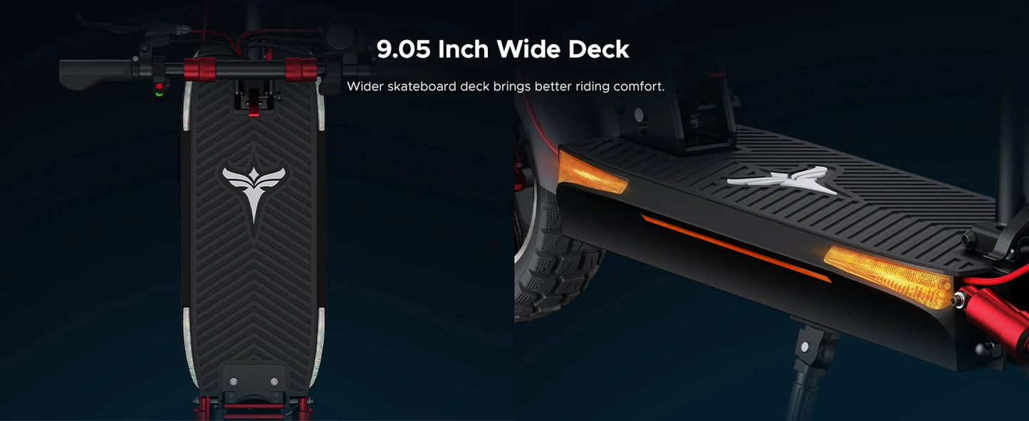 2024 New Design Electric Scooter US Warehouse Adult Scooter Y600 Rear Motor 600W Ofroad 10 Inch With 48V 18.2ah Foldable Scooter