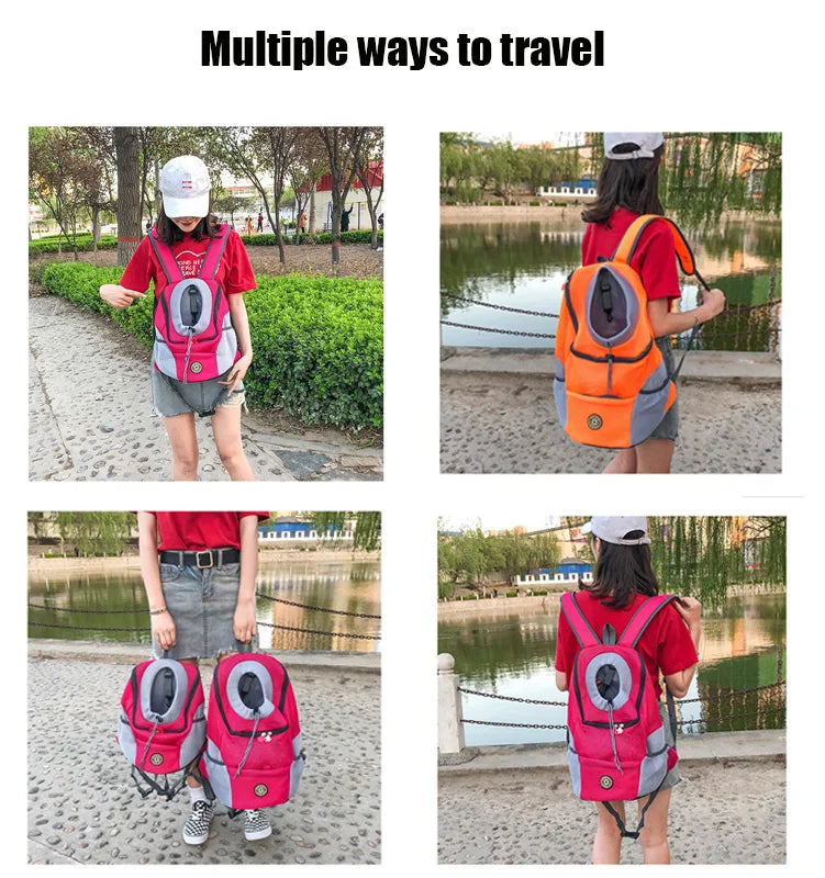 Dog Carrier Bag Pet Dog Transport Backpack For Small Dogs Travel Breathable Dog Carrier Puppy Carrier Pets Carrying Supplies