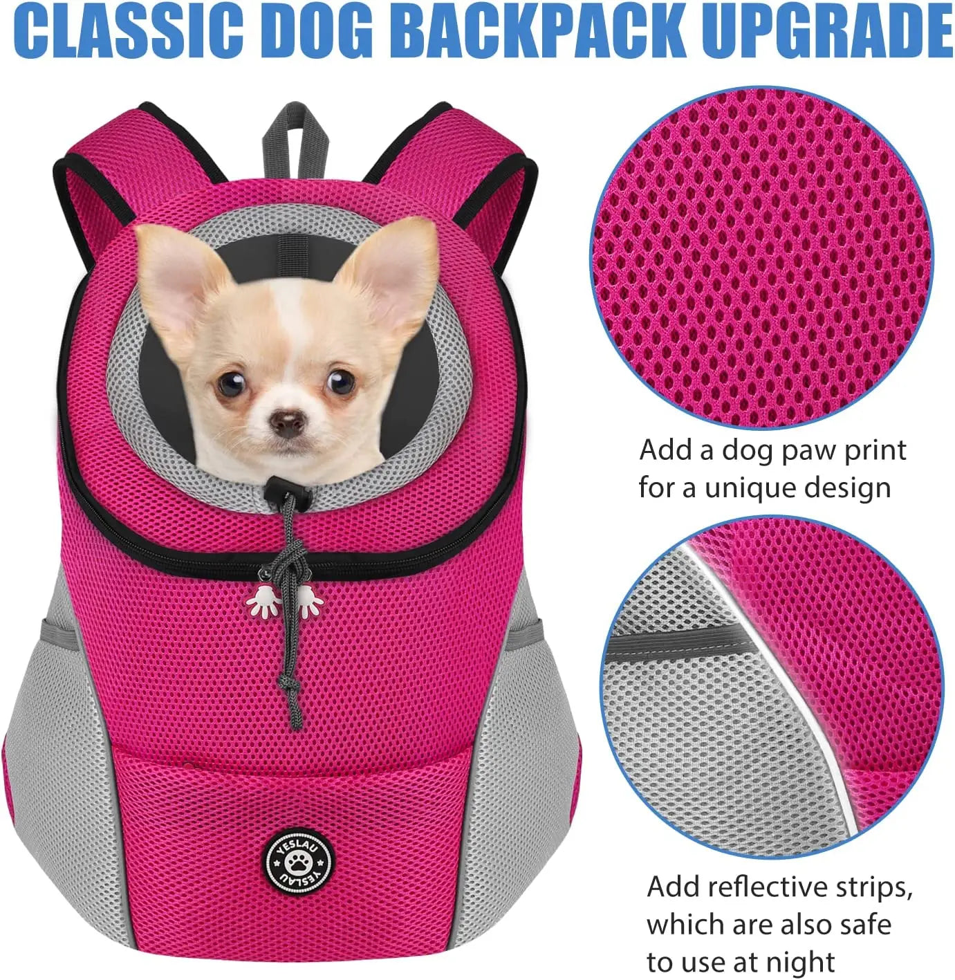 Dog Carrier Bag Pet Dog Transport Backpack For Small Dogs Travel Breathable Dog Carrier Puppy Carrier Pets Carrying Supplies