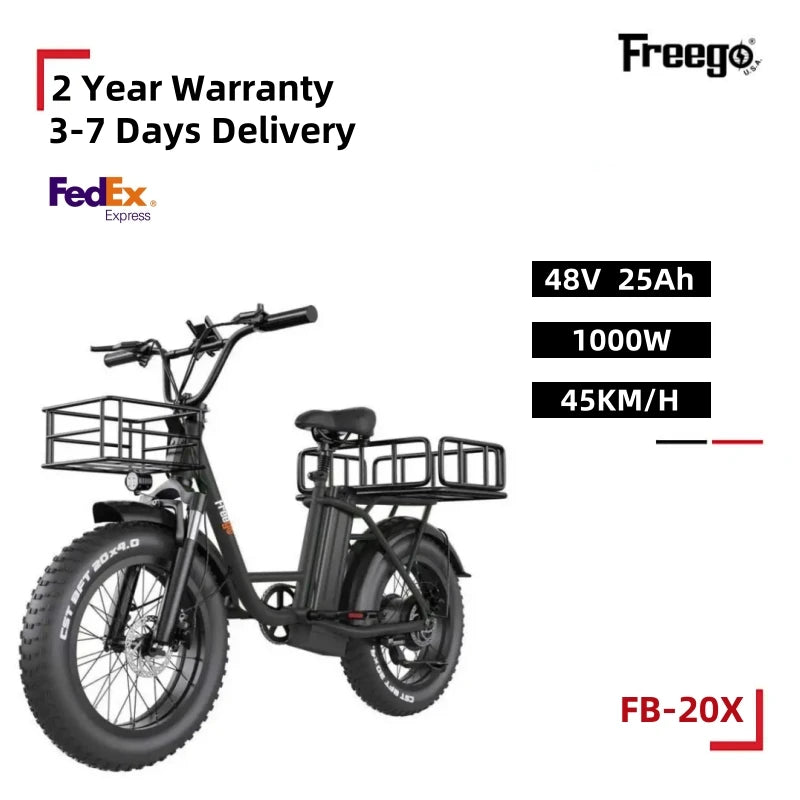 2025 New Electric Bike for Adults 1000W Electric Bicycle 48V 15Ah/25Ah E-Bike Mountain Dual Shock Absorber Ebike