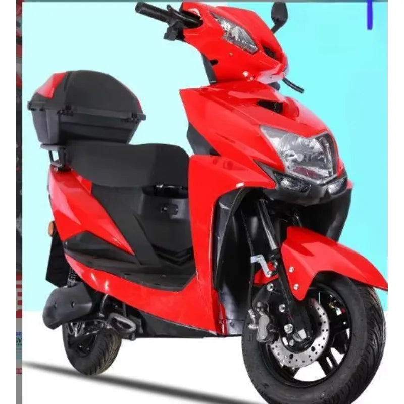 Popular Electric Scooter 60Km/H 72V 20AH Electric Motorcycle with Pedals Drum Brake Electric Motorcycle