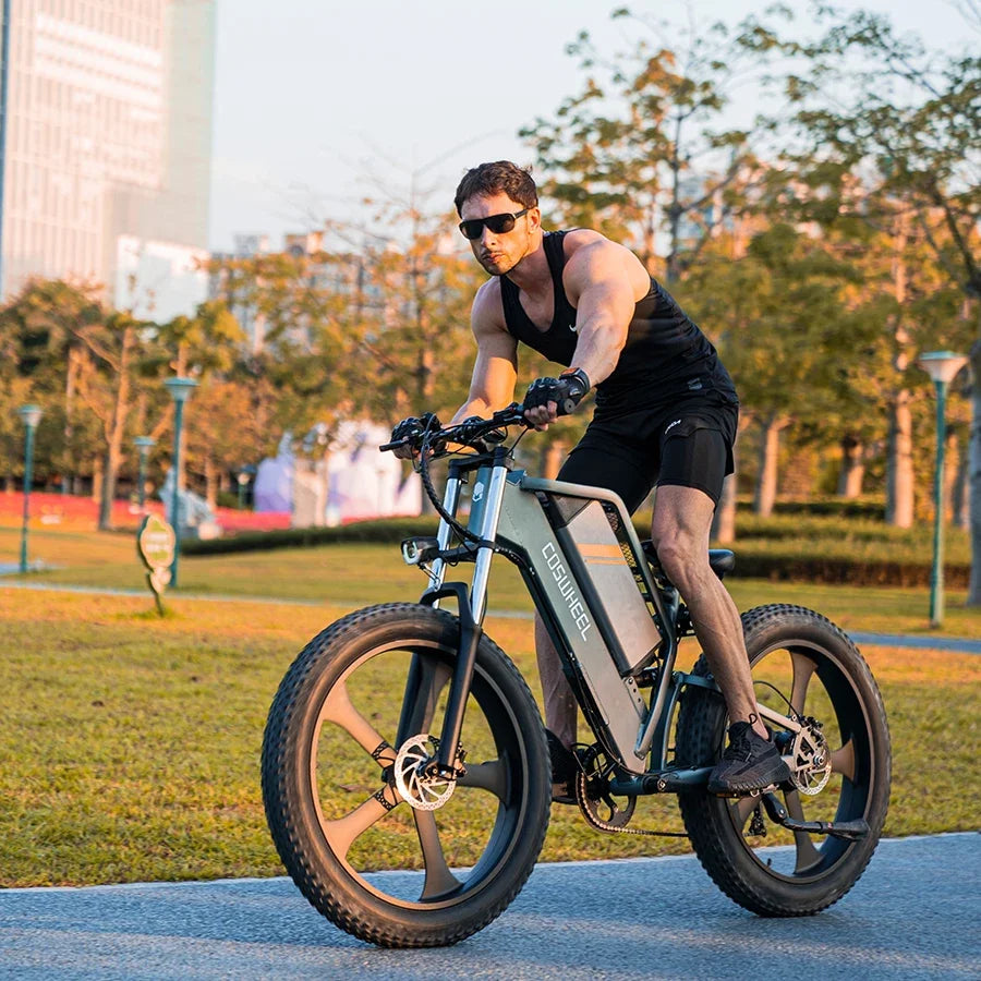 T26 Electric Bike 48V 25AH 1500W 55Km/H Motorcycle City Commutin Fat Tire Bike Cycling Adult Electric Bicycle Electric Electric