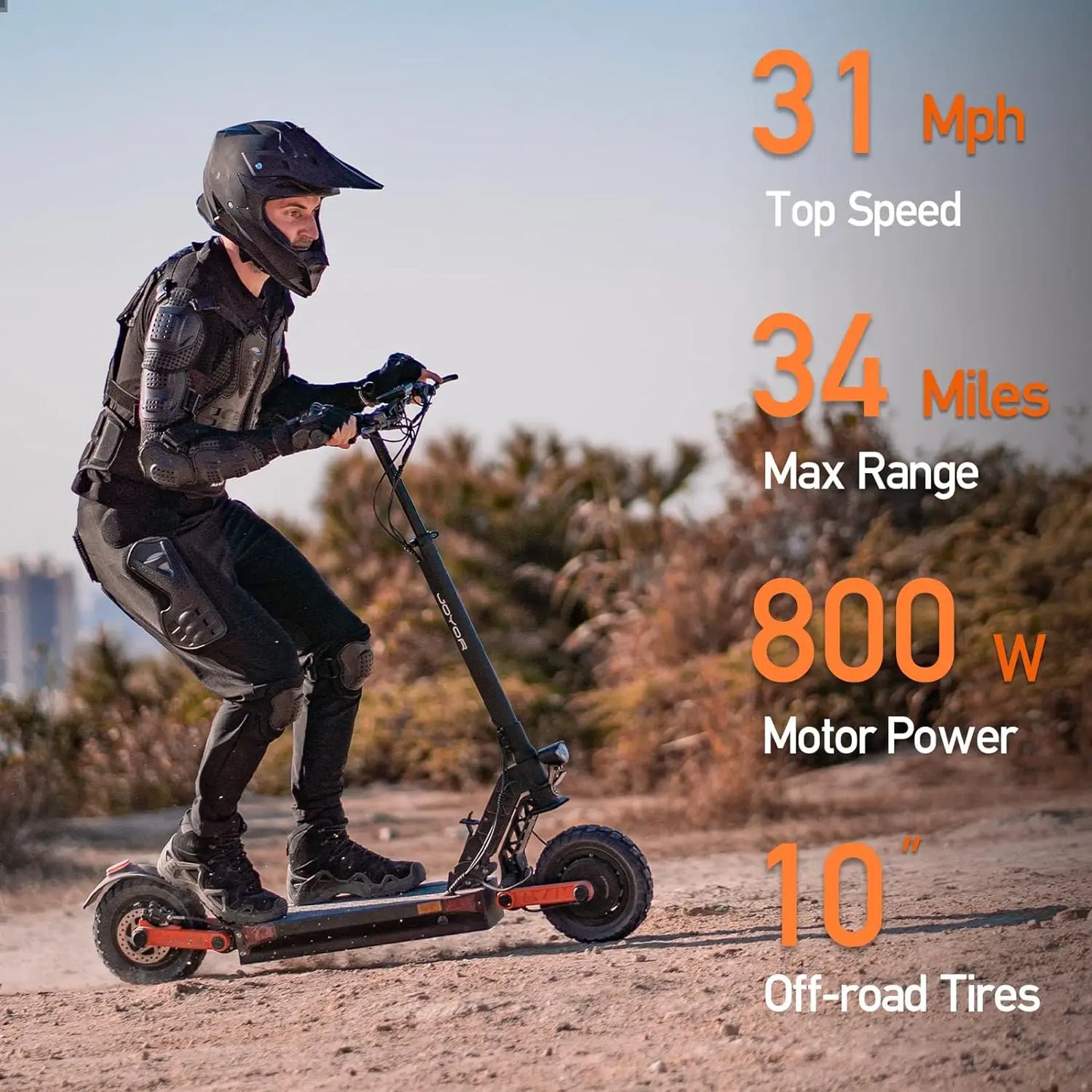 JOYOR S5/S10S Powerful Electric Scooter 800W/Dual 1000W Motor E Scooter 10 Inch Pneumatic Tires Scooter Electric Adult