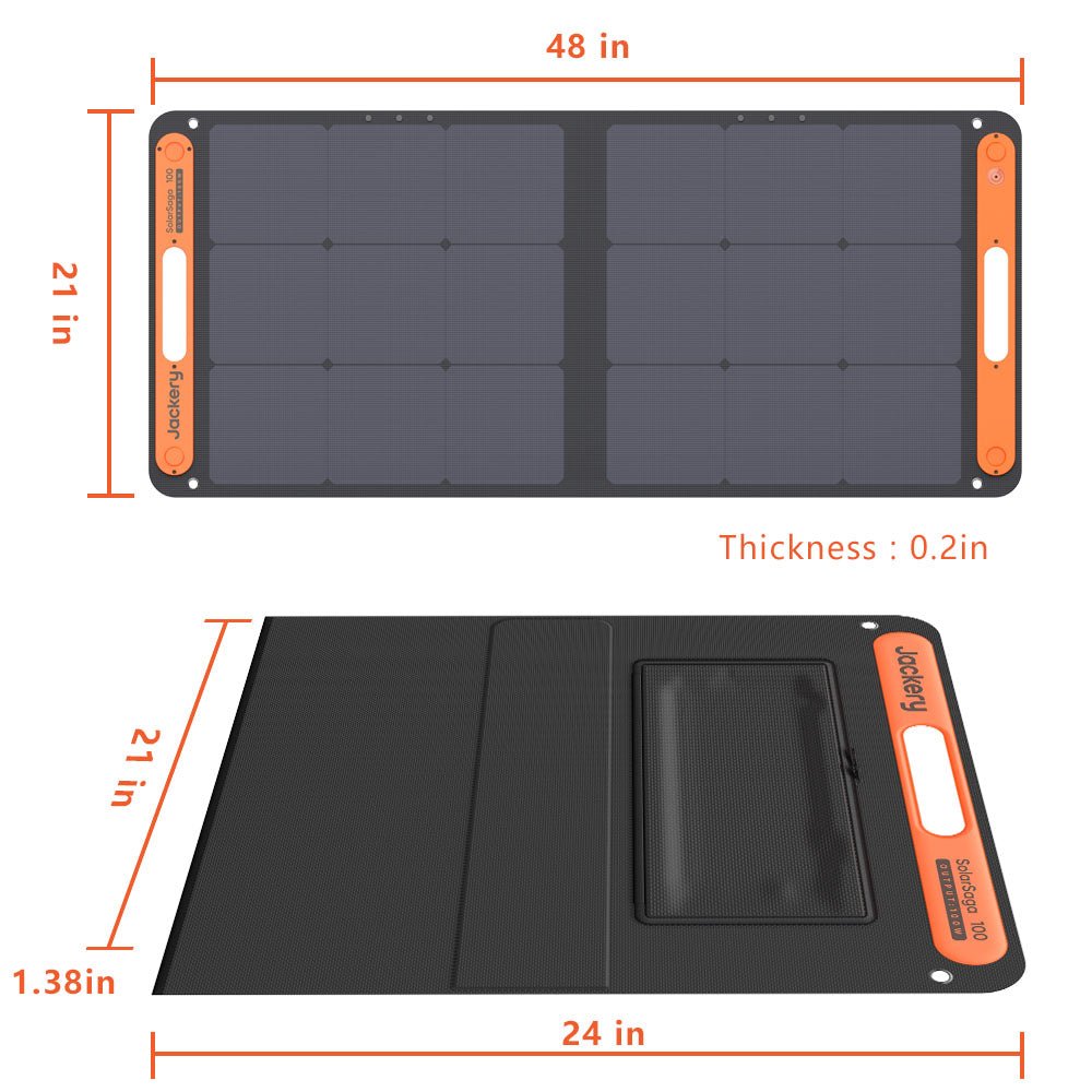 SolarSaga Portable & Foldable Solar Panel 100W