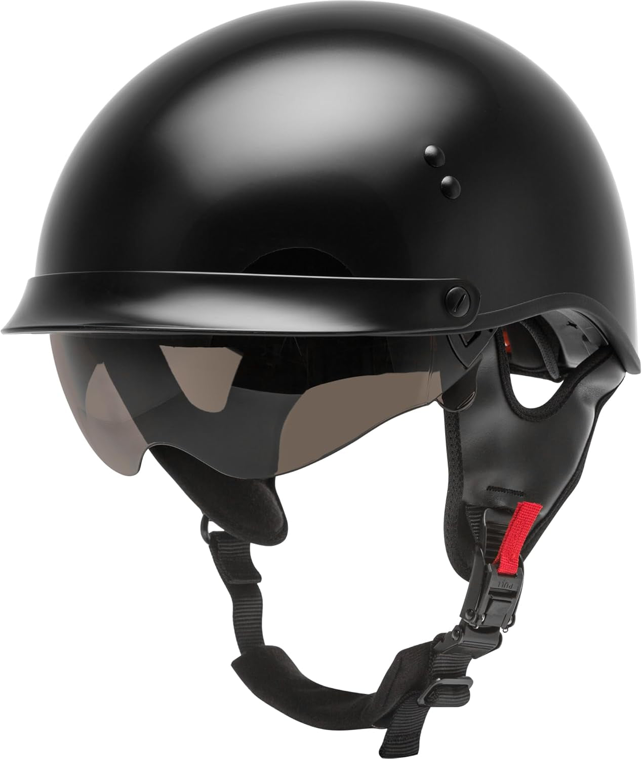 GMAX HH-65 Full Dressed Half Helmet (Matte Black, 2X-Large) - FMVSS 218 Approved
