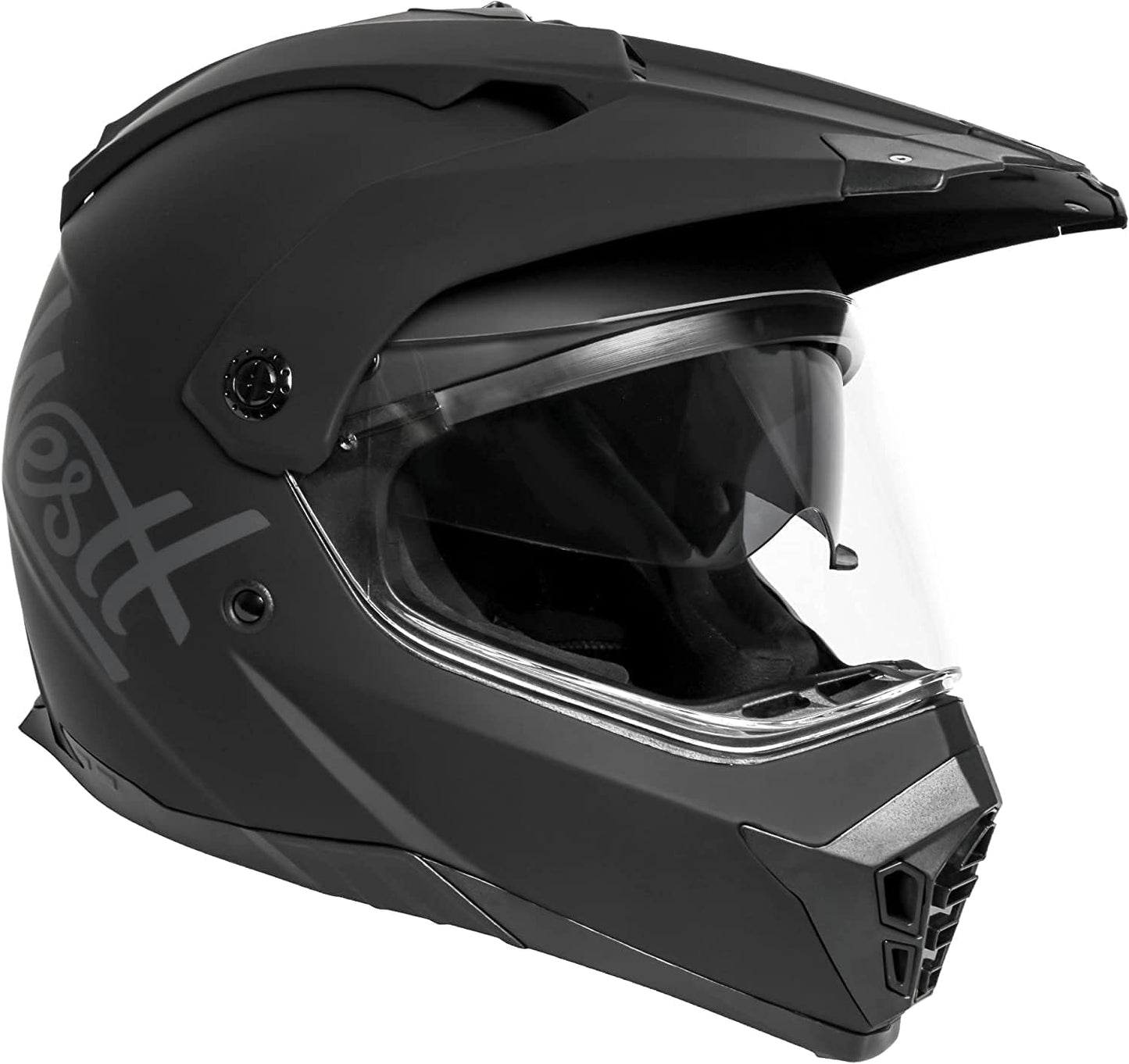 Westt Dual Sport Motorcycle Helmet Off-Road Helmets for Adults, Dual Visor Motorcycle Helmet - Full Face ATV UTV Helmet Dirt Bike Motocross Helmets DOT Approved