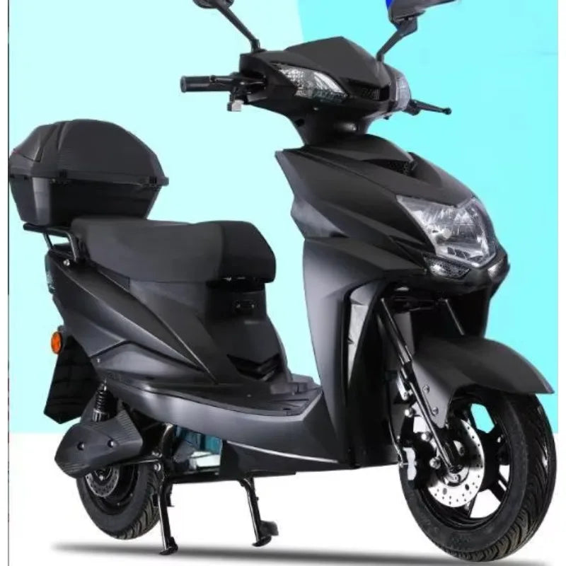 Popular Electric Scooter 60Km/H 72V 20AH Electric Motorcycle with Pedals Drum Brake Electric Motorcycle
