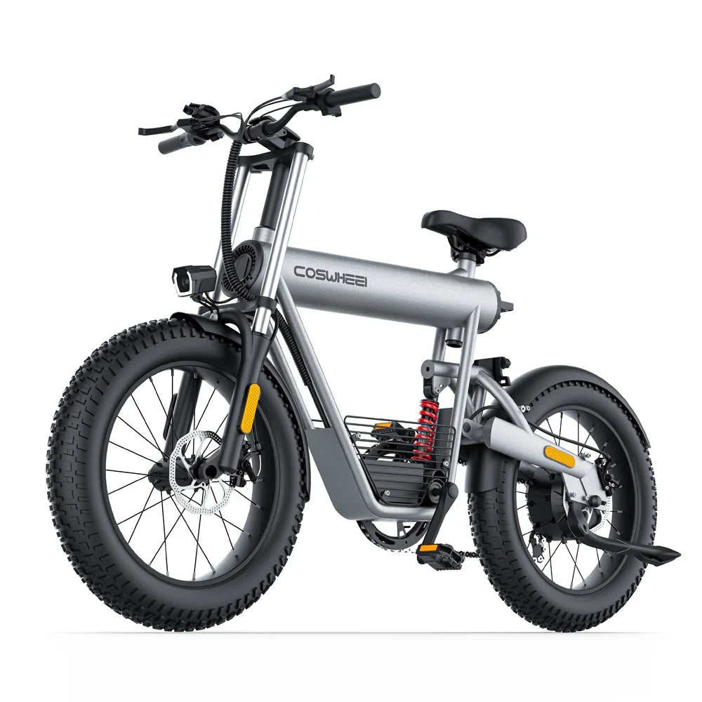 COSWHEEL Electric Bike Adults off Road Electric Motorcycle Bike 1000W Fat Tire Electric Bicycle,48V 20Ah Removable Battery Ebike