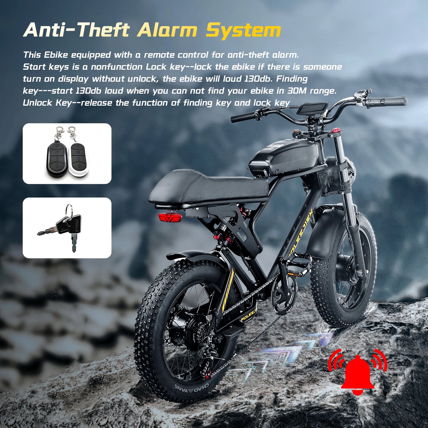 3000W 40MPH Electric Bike with 25.6Ah Battery 20"×4"Fat Tire Ebike for Adults 100Miles Electric Bicycles