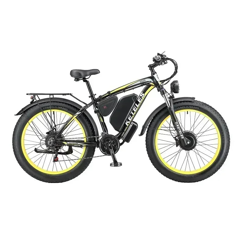 KETELES K800 Adult Mountain Electric Bicycle 2000W Motor 48V23Ah Battery Electric Bike 26 Inch Fat Tire Mountain Off-Road Ebike